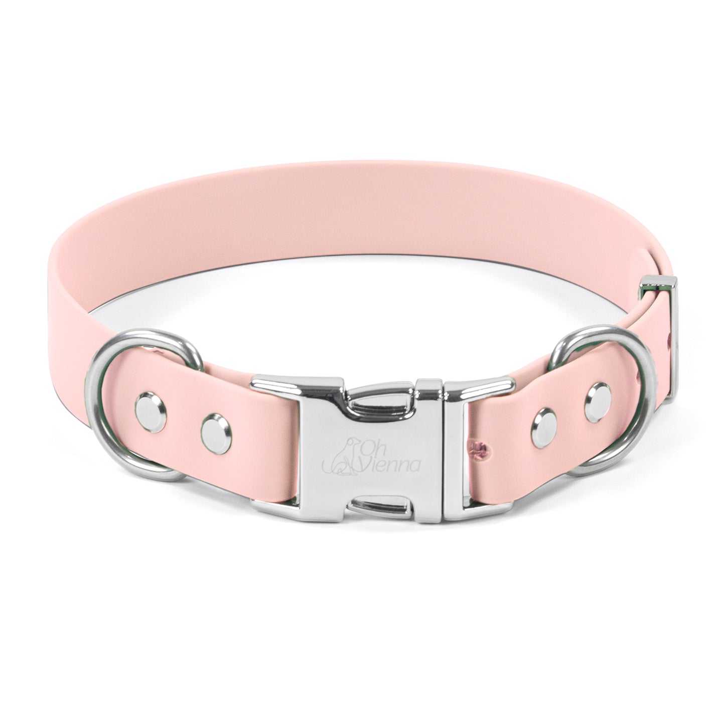 Oh Vienna | Waterproof Dog Collar Blush Pink