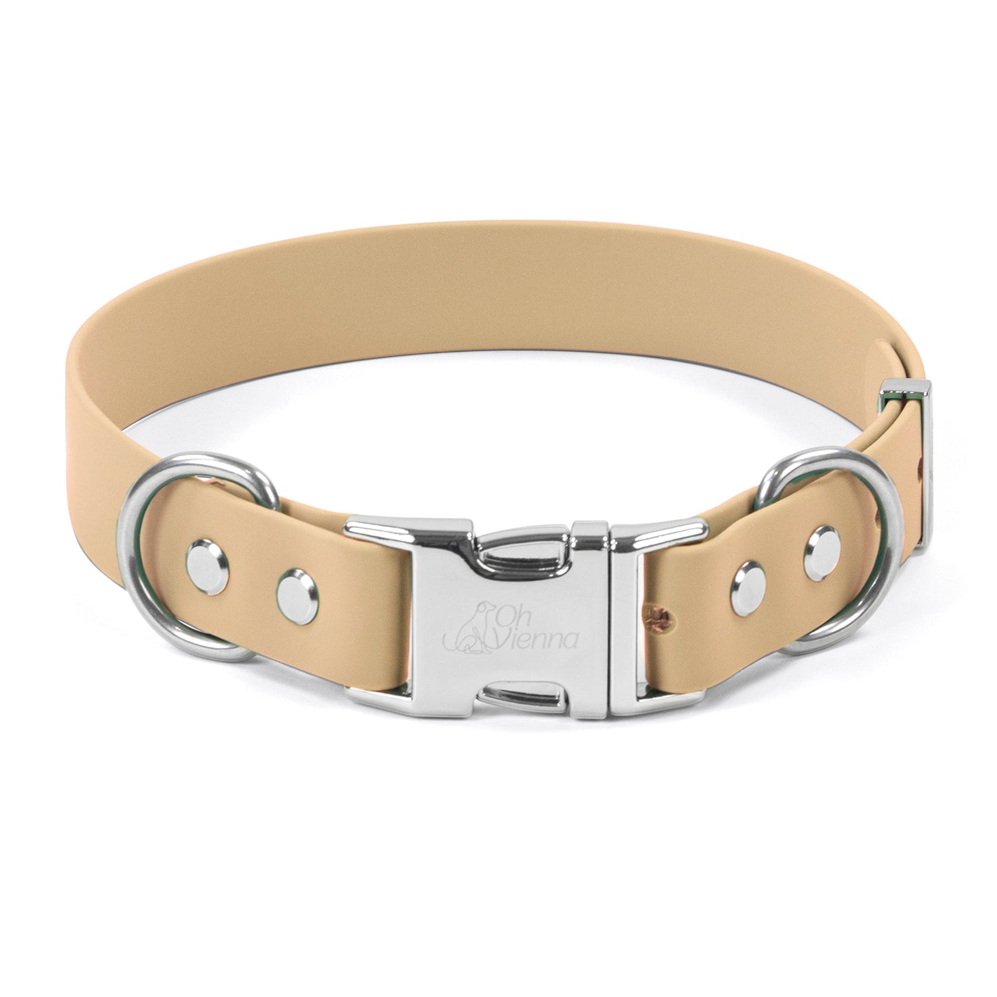 Oh Vienna | Waterproof Dog Collar Light Tan
