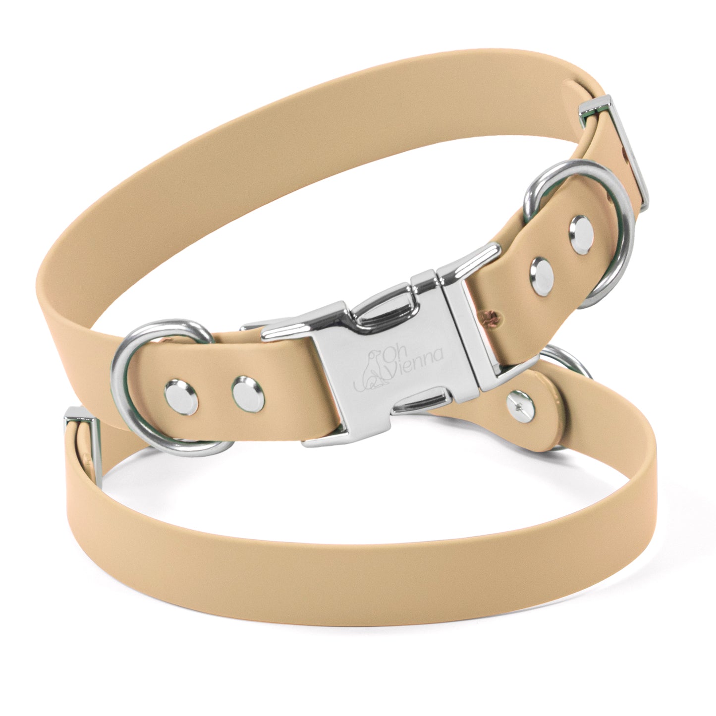 Oh Vienna | Waterproof Dog Collar Light Tan