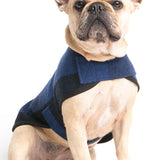 Mr Soft Top Lined Coat | Dark Blue Tartan