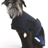 Mr Soft Top Lined Coat | Dark Blue Tartan
