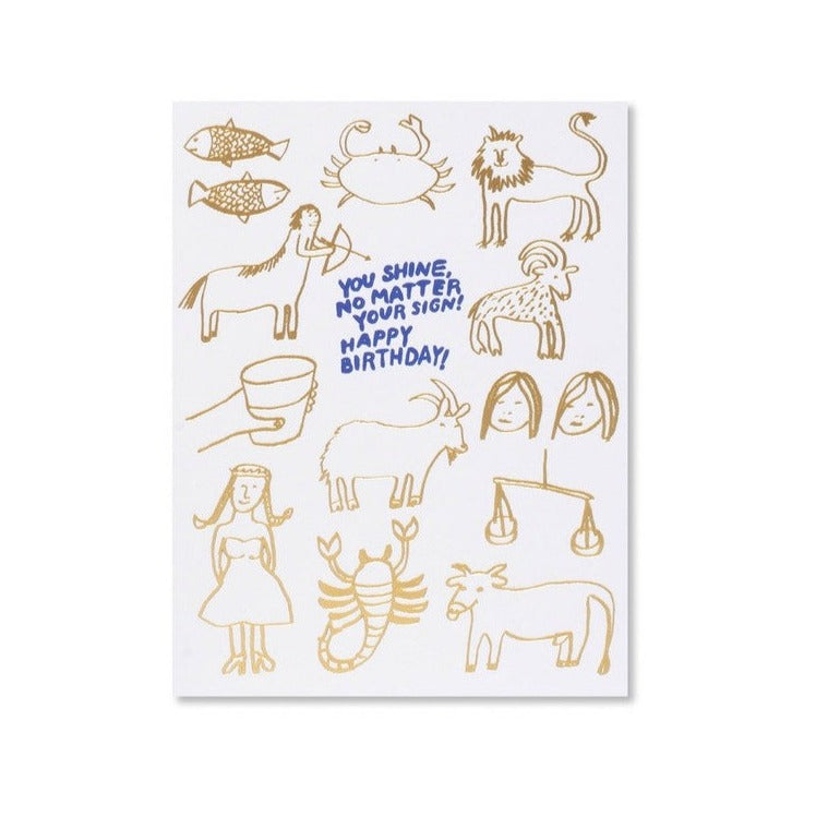 Egg Press Zodiac Birthday Card | Smack Bang