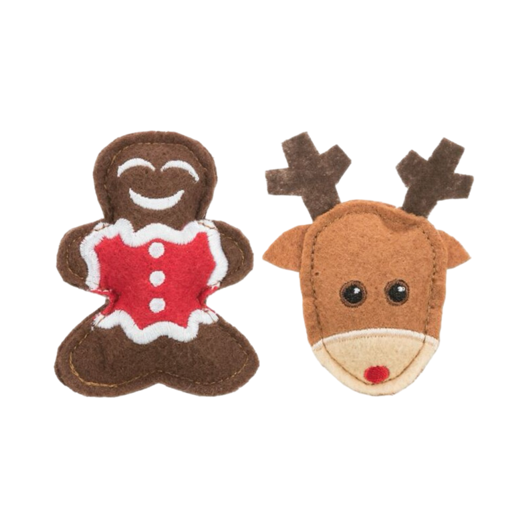 Elk Gingerbread Man Catnip Christmas Cat Toys | Smack Bang