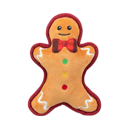 Gingerbread Plush Christmas Dog Toy | Smack Bang