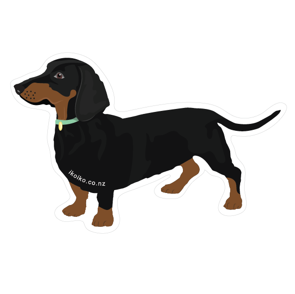 Iko Iko Dachshund Fun Size Sticker | Smack Bang