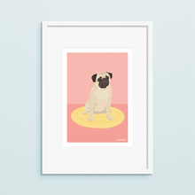 Iko Iko Pug On A Rug A4 Print | Smack Bang