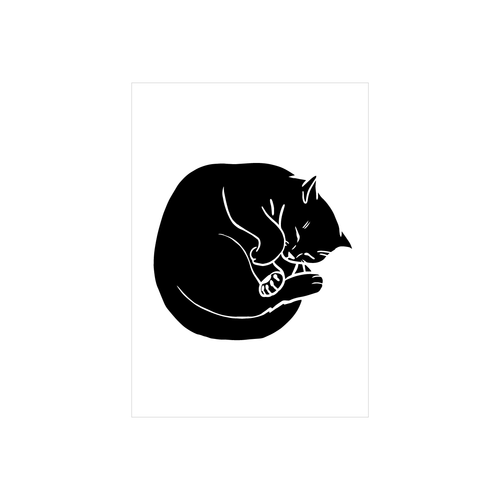 Iko Iko Talula Black Cat Greeting Card  |  Smack Bang