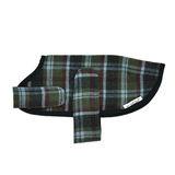 Mr Soft Top Lined Coat | Olive Green Tartan