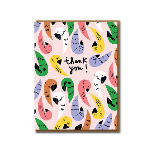 1973 Polly Wanna Thank You Greeting Card | Smack Bang