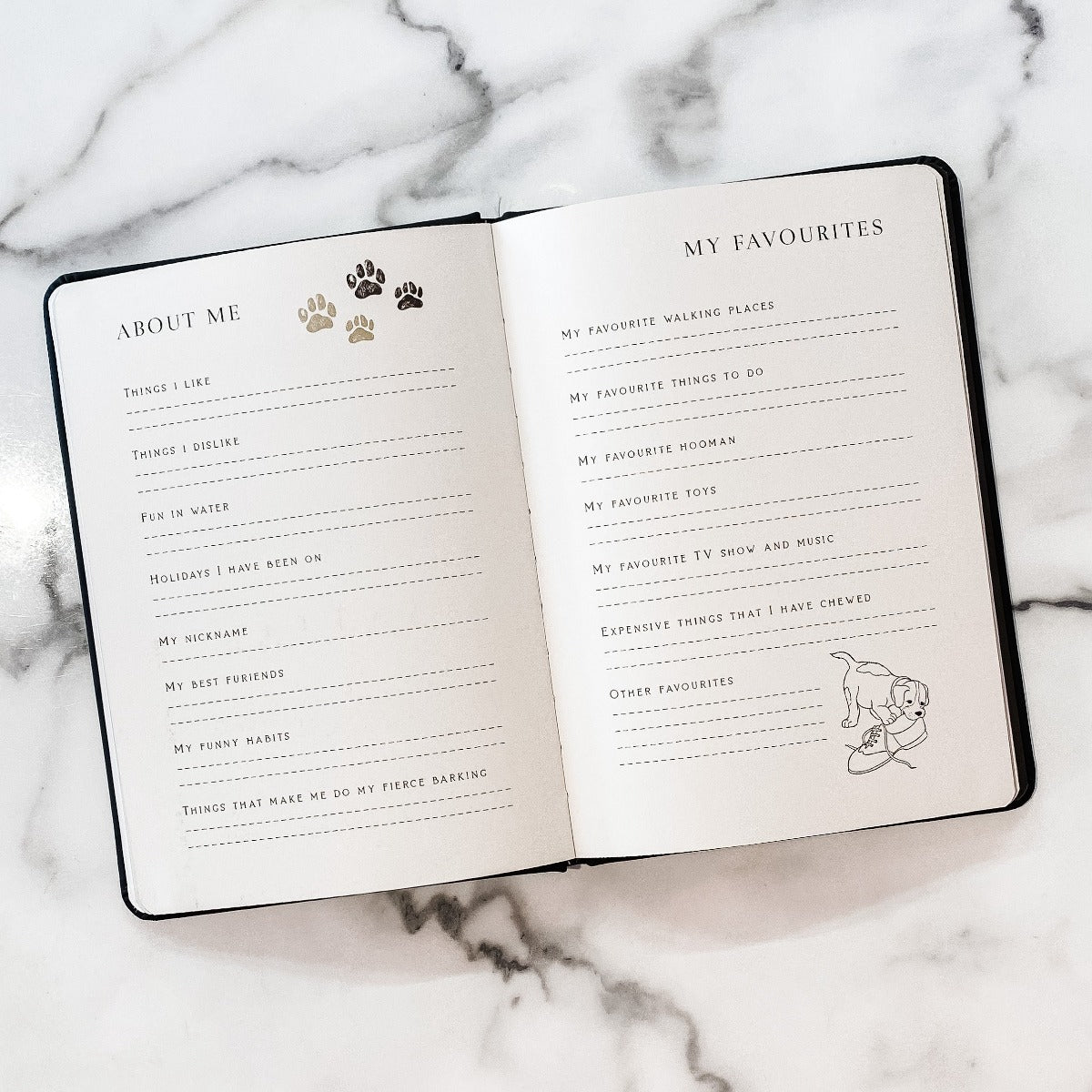 Bellatrix A Dog's Life Keepsake Journal | Smack Bang