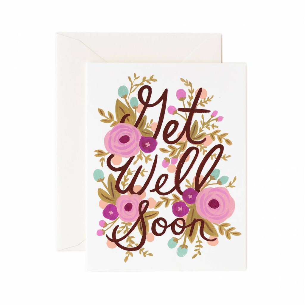 Rifle Paper Co Greeting Card Floral Get Well Soon | Smack Bang