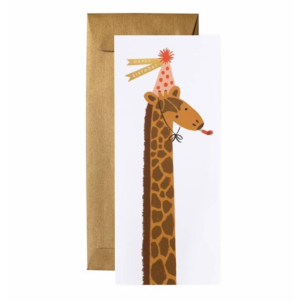 Rifle Paper Co Long Greeting Card Giraffe Happy Birthday | Smack Bang
