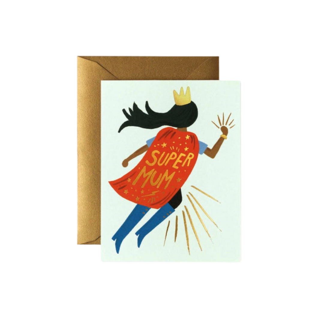 Rifle Paper Co Super Mum Blue Mother's Day Card | Smack Bang