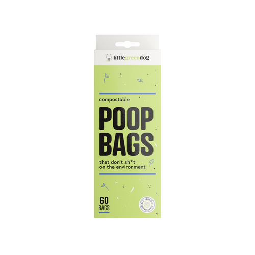 Little Green Dog Compostable Poop Bags 60 Bags | Smack Bang
