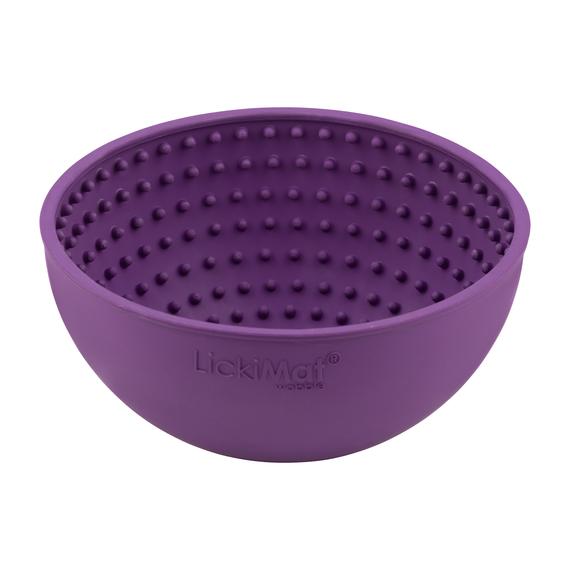 Lickimat Wobble Slow Feeder Bowl Purple  | Smack Bang