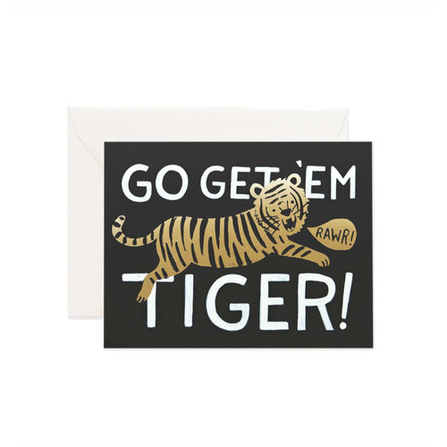 Rifle Paper Co Greeting Card | Go Get Em Tiger | Smack Bang