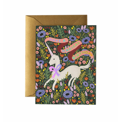 Rifle Paper Co Greeting Card Unicorn Magical Happy Birthday | Smack Bang