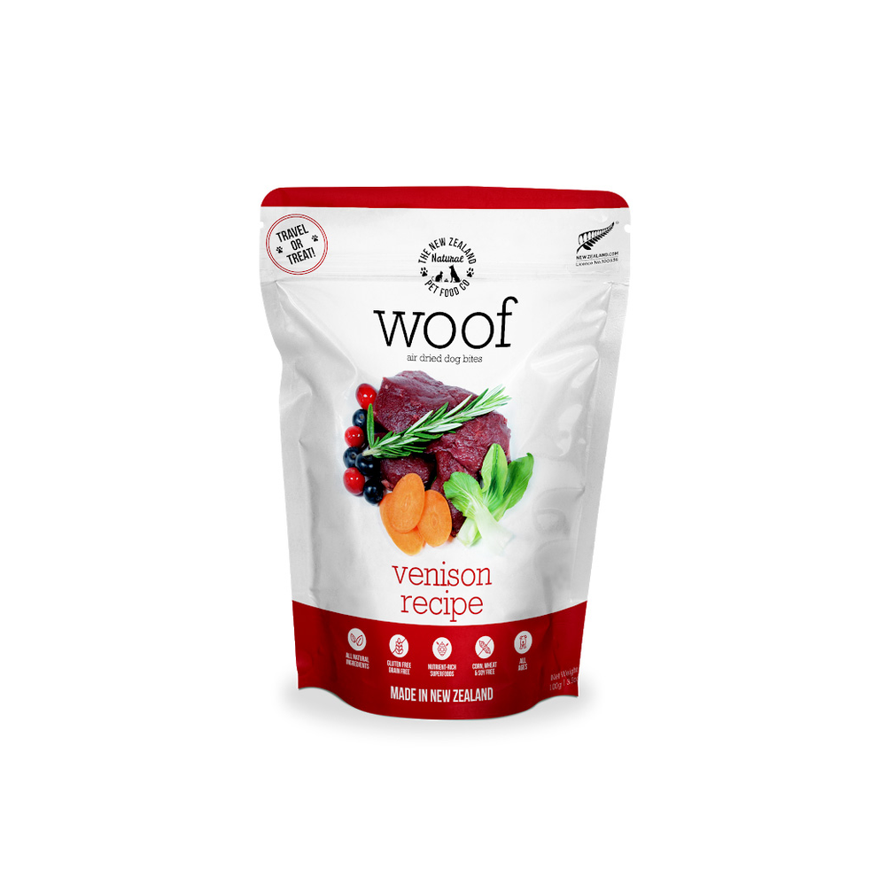 Woof Air Dried Venison Dog Bites Smack Bang