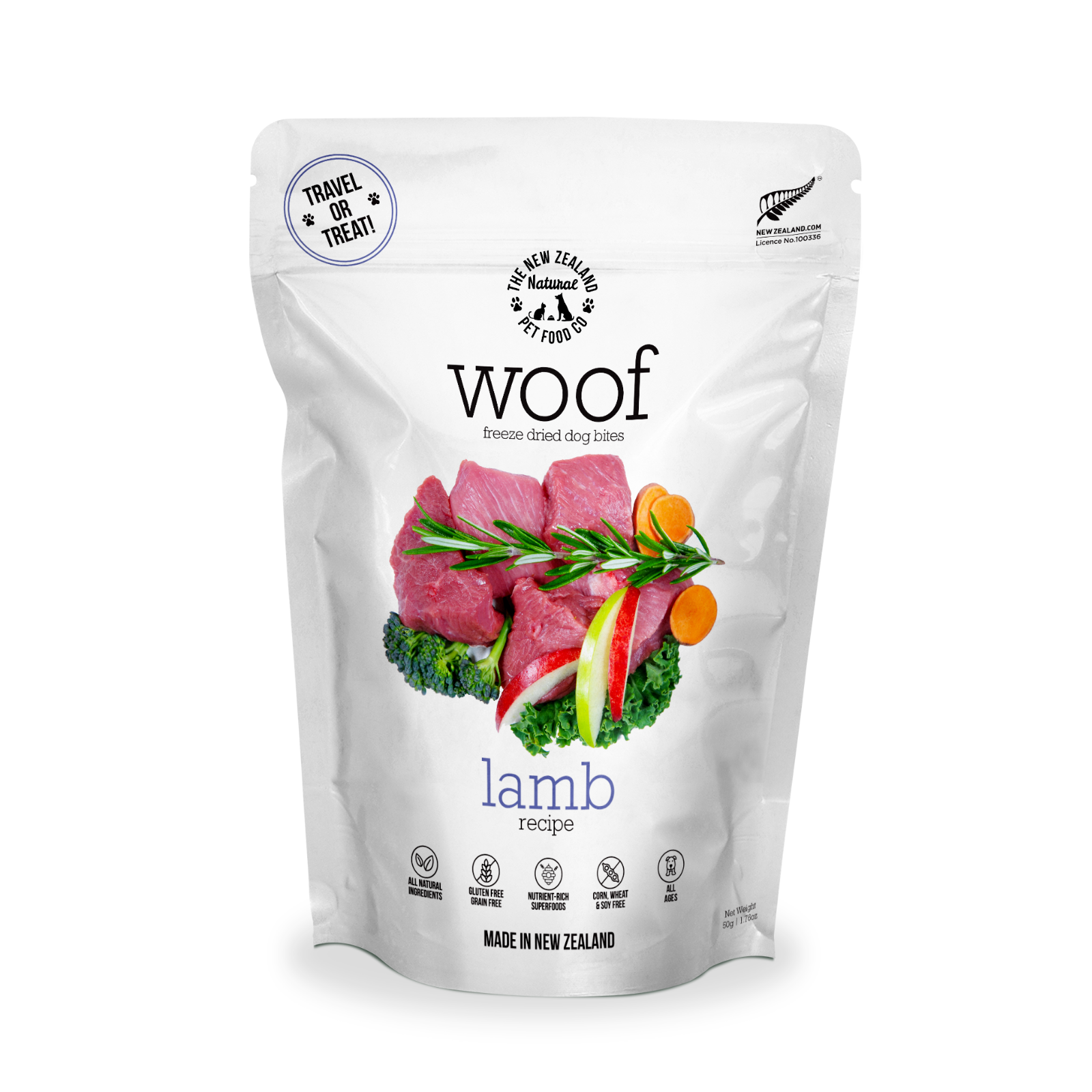 The New Zealand Natural Pet Food Co Lamb Dog Bites | Smack Bang
