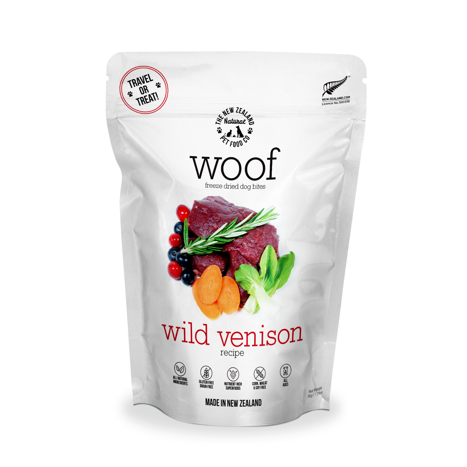 The New Zealand Natural Pet Food Co Wild Venison Dog Bites | Smack Bang