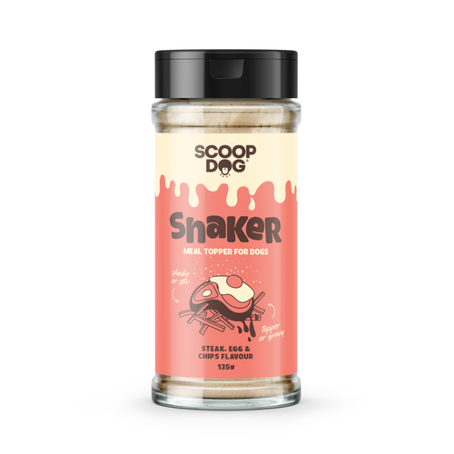Scoop Dog Steak, Egg & Chips Shaker Meal Topper | Smack Bang