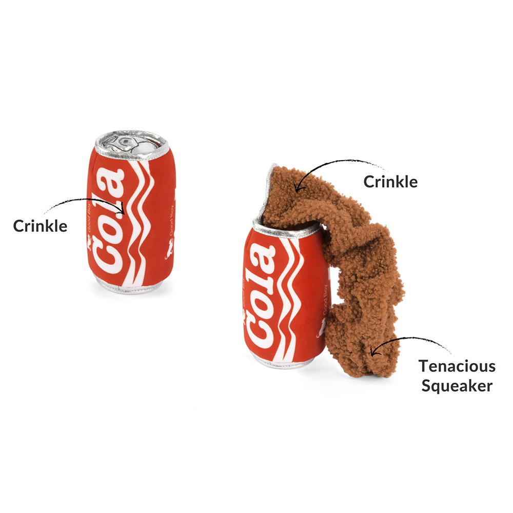 P.L.A.Y. Snack Attack Good Boy Cola Dog Toy | Smack Bang