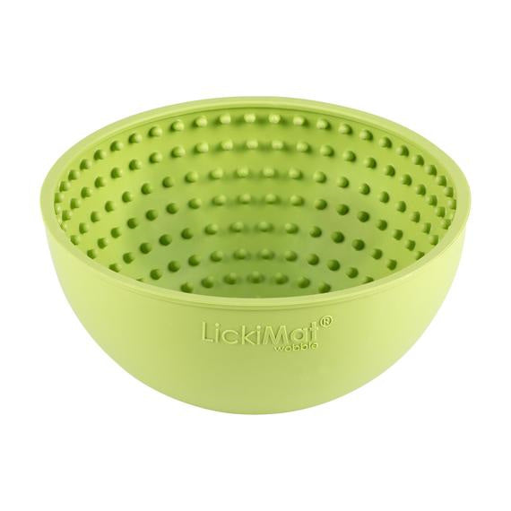 Lickimat Wobble Slow Feeder Bowl Green | Smack Bang