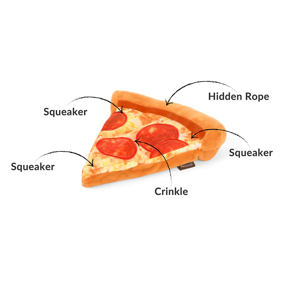 P.L.A.Y. Snack Attack Puppy-roni Pizza Dog Toy | Smack Bang